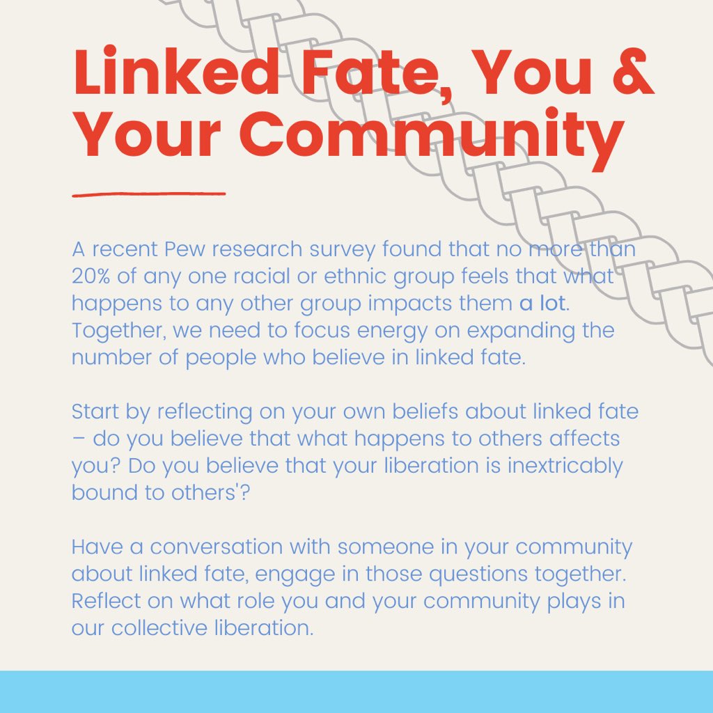 equityproject's tweet photo. NEP's Equity Term of the Day is 🌀Linked Fate🌀 Swipe through for it's meaning and role in the equity and liberation mvmt + some resources 🦋🦋🦋 #linkedfate https://t.co/BGOaDXY680