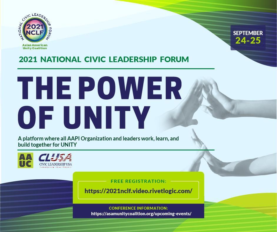 rivetlogic's tweet photo. We enjoyed partnering up with the Asian American Unity Coalition (AAUC). Rivet Logic implemented our Virtual Conference &amp; Expo solution for their 2021 National Civic Leadership Forum. 

Register today to learn more!

https://t.co/l2iKY2lzSi

#2021NationalCivicLeadershipForum https://t.co/Kh8llUBD6R