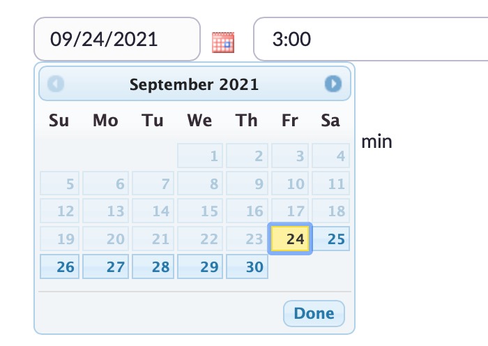 Think your website or app isn't fancy enough? 

<a href="/Zoom/">Zoom</a> still uses a jQuery date picker.

They've figured out their priorities.