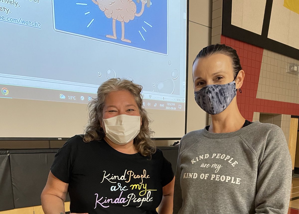 When you’re twinning with the presenter for the mental health and well-being PD, you know it’s going to be a great afternoon!