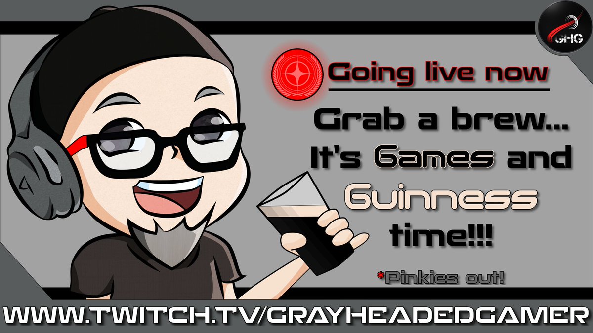 So much #StarCitizen  #citcon hype!!! 

Starting up a Games and <a href="/GuinnessUS/">Guinness US</a>  stream.

Planetary UPS runs and chill.

Come on over, crack open a brew, talk some citcon, and hang out.

twitch.tv/grayheadedgamer