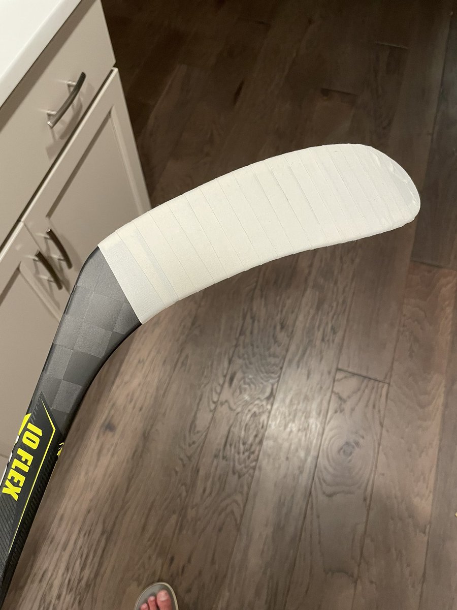 frank_seravalli's tweet photo. Random observation that only hockey people will understand. ⬇️
Our little man has his first game of the season tomorrow. He’s too little to do it himself - and I forgot how oddly satisfying it was to tape a stick. Feel free to chirp my tape job.
#10flex💪🏻💪🏻😂 #pregameritual https://t.co/WUQWg2fkQ0