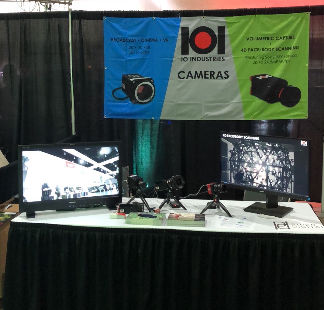 IOIProVideo's tweet photo. Come see our latest cameras at @cinegearexpo - Booth 709 at the Los Angeles Convention Center today and tomorrow. On display are our Volucam cameras for volumetric video capture and 4D face/body scanning, plus our 2K/4K/8K #globalshutter POV cameras.

#8k #volumetricvideo #VFX https://t.co/87uTIkF2fU