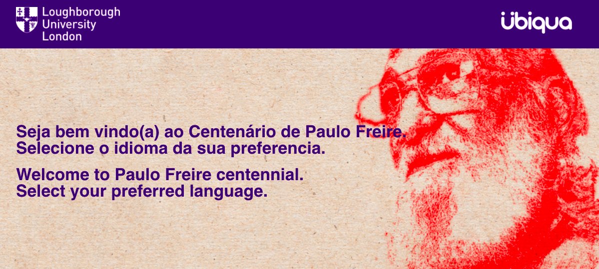 El pasado 19 de septiembre se celebró el centenario del nacimiento de #PauloFreire.

No quisiéramos dejar pasar la semana sin retomar este homenaje realizado al pedagogo y filósofo desde la Loughborough University en #Londres. 👉  paulofreirecentennial.org