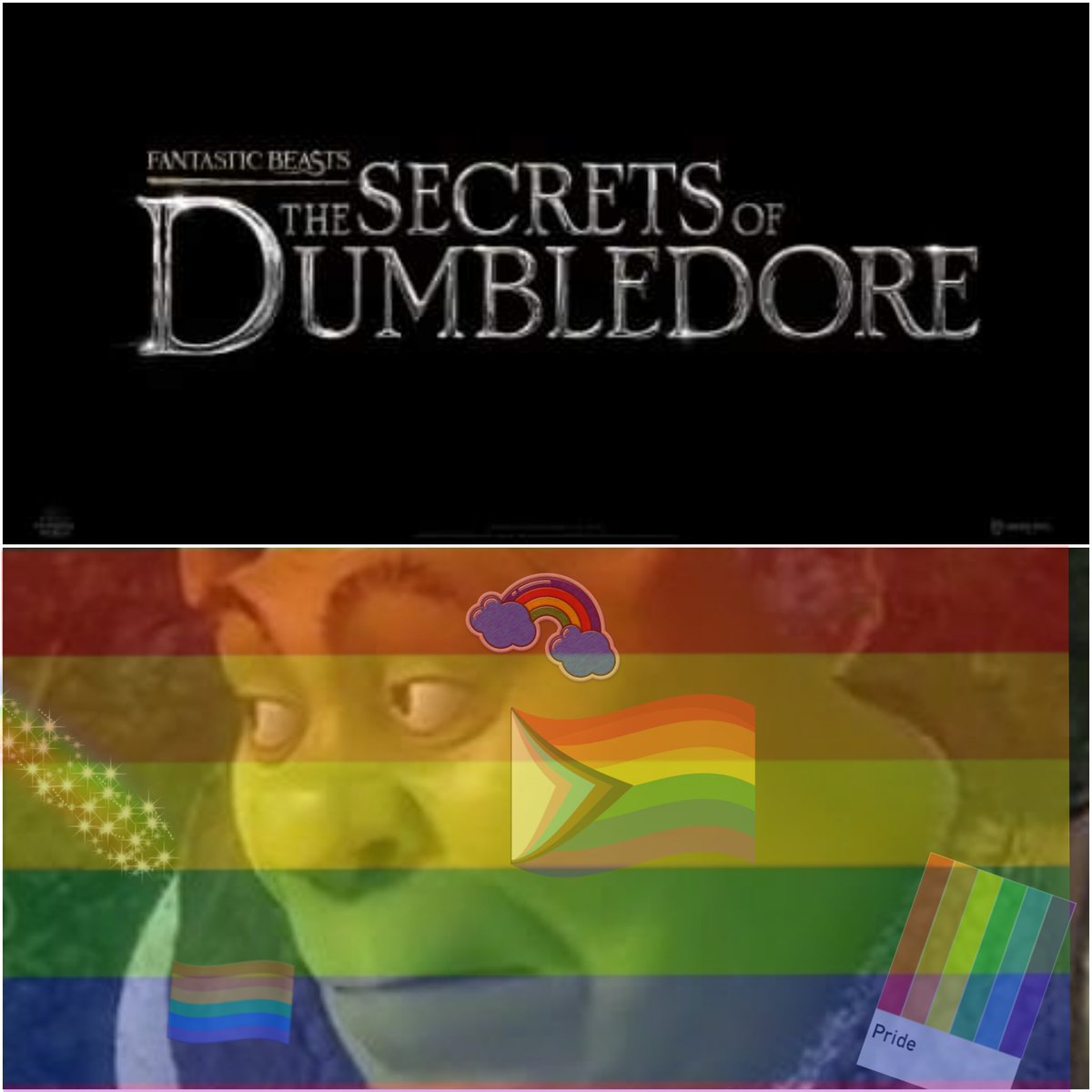 ThatHorrorGEEK6's tweet photo. Cuando dijeron que el título de la próxima película de Fantastic Beasts ( #AnimalesFantasticos), sería "Los Secretos de Dumbledore" inmediatamente pensé en esto. https://t.co/iLDvbcOS8K