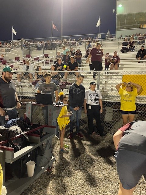 frc4610's tweet photo. Another home game and another great outing with L3MN. No height requirement necessary to drive. @BastropHigh @BastropYearbook @FRCTeams @BastropISD https://t.co/fLMZJlAfBJ