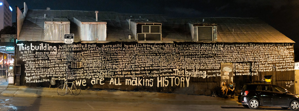 michaelcorcoran's tweet photo. The history of Red River mural on 7th St. has been whitewashed. https://t.co/LTIdzytL0v