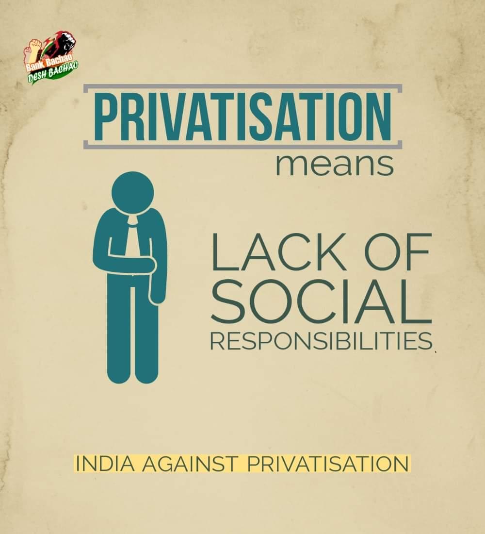 SBIOACC's tweet photo. India Against Privatisation
#BankBachaoDeshBachao https://t.co/xNGoQVafur