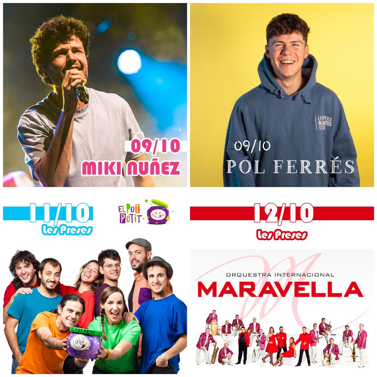 Aquesta nit a les 00.00 OBRIM ENTRADES A TOTHOM!!! 🎉🎉🎉

<a href="/mikinunez/">Miki Núñez</a> <a href="/polferress/">Pol Ferres Sanchez</a> <a href="/elpotpetit/">EL POT PETIT</a> #orquestramaravella  

Entrades numerades a galadelespreses.cat 

#galadelespreses21