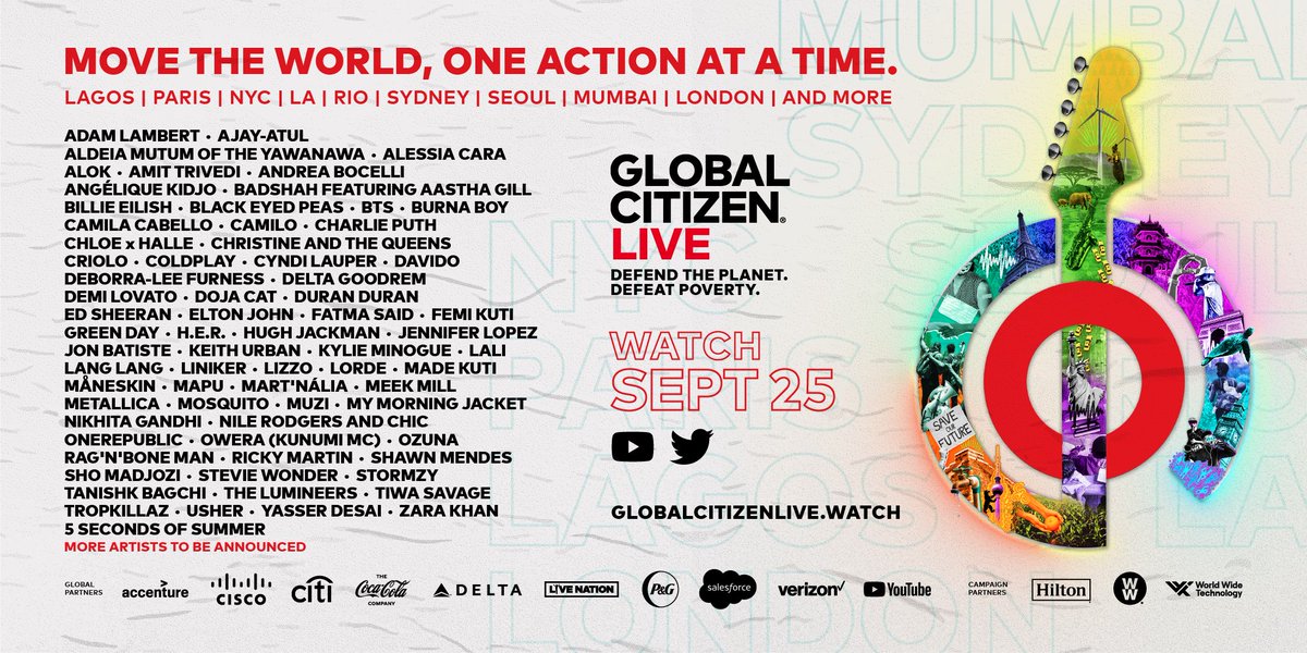 iHeartRadio's tweet photo. The big day is finally here! Today, we’re joining @GlblCtzn and 70+ artists from 15+ cities on 7 continents for #GlobalCitizenLive! 

Don’t miss this worldwide festival to defend the planet and defeat poverty! 

Listen at 4PM right here on iHeartRadio! https://t.co/F5CvI9xdW6 https://t.co/tUxNEYHj3k