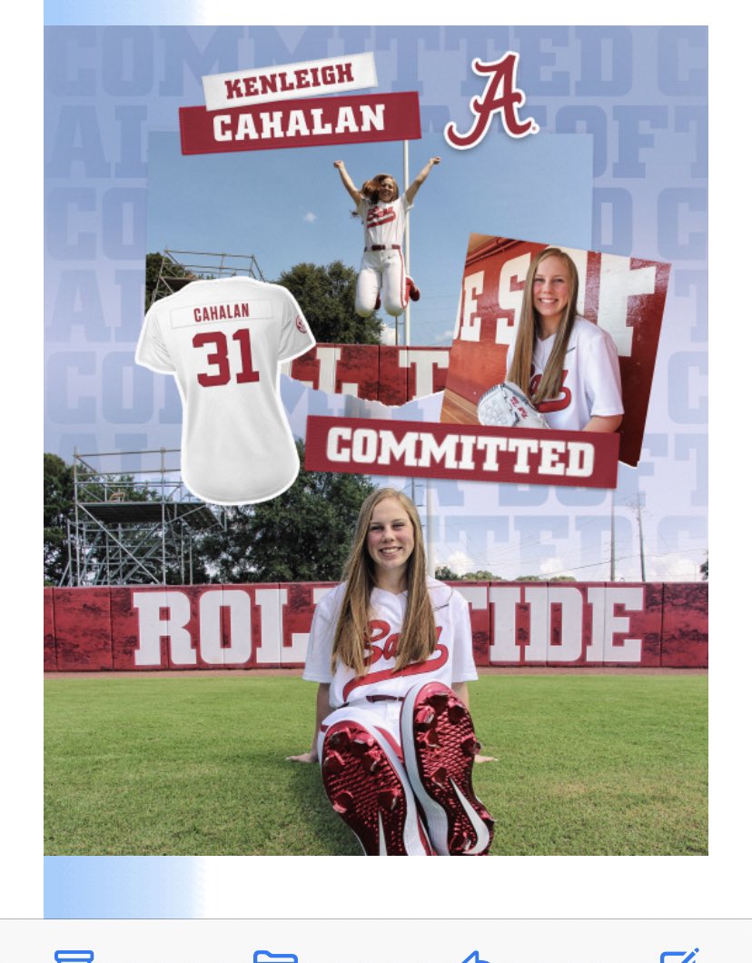 I am very thankful and excited to announce that I will be continuing my athletic and academic future with the University of Alabama!There is so many people that helped make this possible! A special thanks to all of my coaches, the Bolts Organization, and my Trussville family!