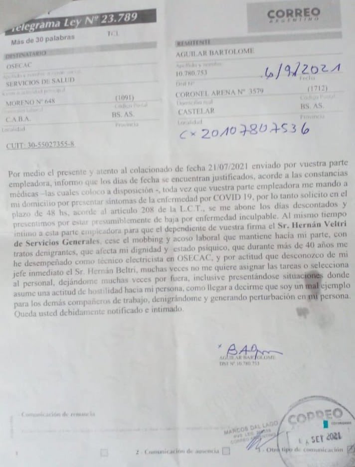 Quiero solidarizarme con el compañero lito al que conozco hace muchos años cómo trabajador cumpliendo su labor de forma honesta y en beneficio de sus compañeros , por esta razón junto con la agrupación gránate morada nos ponemos a su disposición  para lo que necesite .