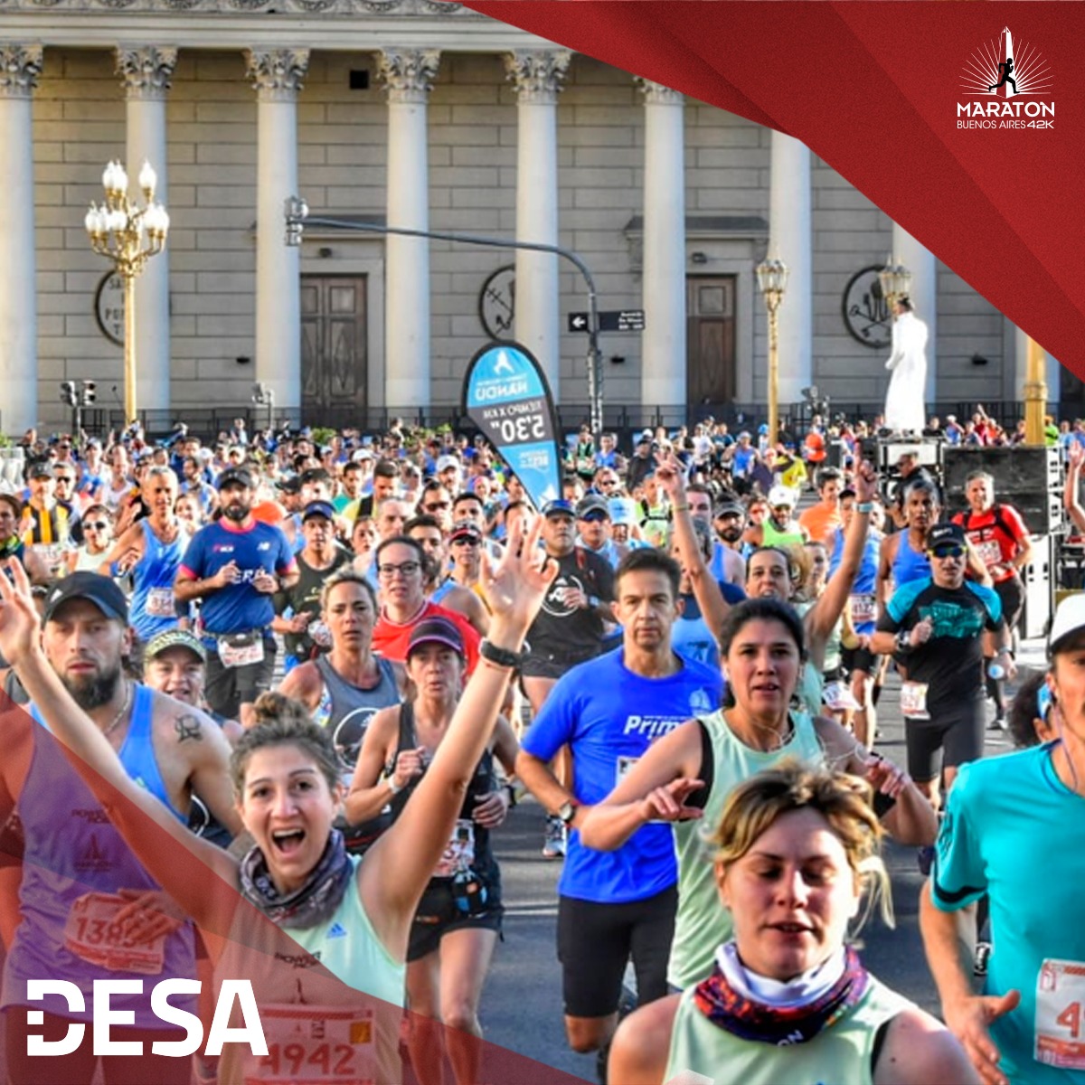 bamaraton's tweet photo. #BuenosAires2021 ¡Hay maratón y 21K de la Ciudad, hay fiesta para los corredores de Buenos Aires! 🎉 Hoy junto a la #EnergíaMaratón de DESA 🔋 queremos que nos cuenten, ¿cómo se preparan para el regreso a las calles de la ciudad el próximo 10 de octubre?  #BAMaraton #EnergíaDESA https://t.co/24ihH6pbz4