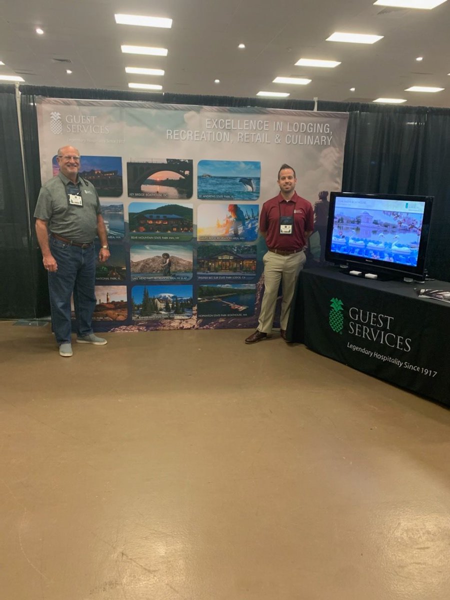 GSISocial's tweet photo. Recently, Guest Services had the honor of attending and sponsoring the annual National Association of State Park Directors conference in Pennsylvania. Leadership attended to educate attendees about how our services support State Parks. 

Learn more: https://t.co/e3xD7WZwro https://t.co/5HRqNQioXk