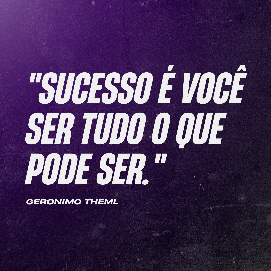 GeronimoTheml's tweet photo. Sucesso não é o que falam pra você. Não é o que você vê nas revistas, não é o que as celebridades postam nas redes sociais. Sucesso é você poder ser tudo o que pode ser. Não o que dizem pra você ser, mas o que você diz a si mesmo, de forma consciente e propositiva. Faz sentido? https://t.co/pkHCPaeHMm