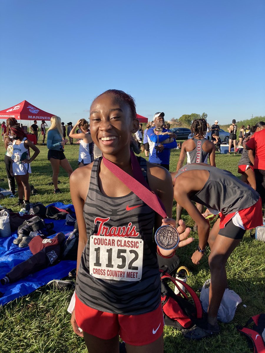 debsandberg's tweet photo. Congratulations to a great Friday morning CC meet Travis Tigers Cross Country! 🐾📣🎉 @THS_Tigers @BoosterTravis @THStigerscc https://t.co/9QgYBAE3Fp
