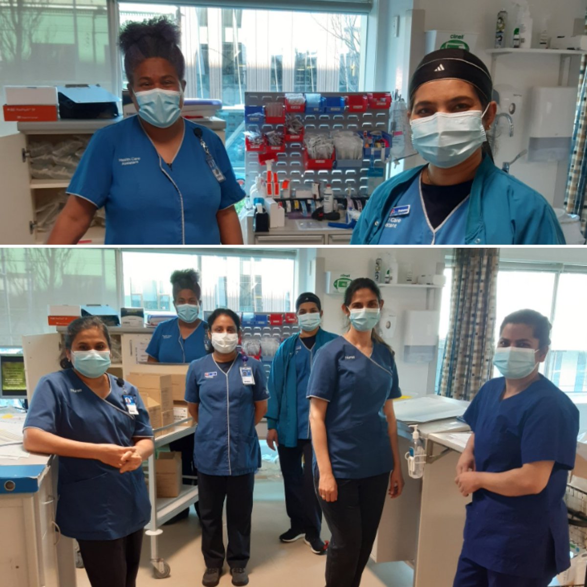 Some of our fantastic #weekendwarriers Thank you for your hard work, helping our patients and bringing your positive vibes to work 🙂