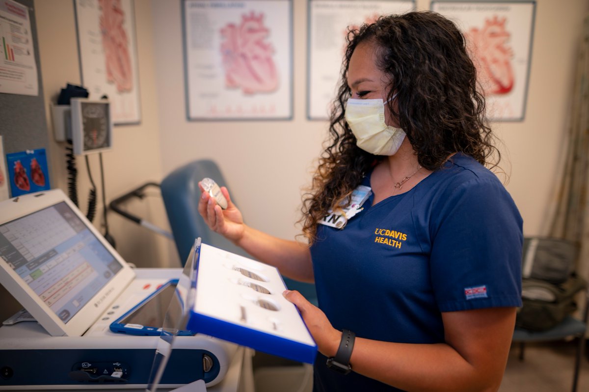 UCDavis_Nursing's tweet photo. Irene Cisneros-Fong graduated from our #MEPN in Dec. 2019. She then landed her first nursing job in an emergency department. Then, 3 weeks later, the #COVID pandemic hit. She says our School of Nursing fully prepared her. More of Irenes story: https://t.co/Be5N3AvGGt https://t.co/TUBw6fVlPb
