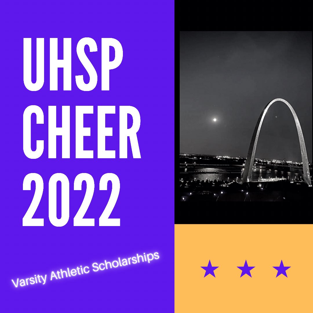 stluhspcheer's tweet photo. WORD ON THE STREET IS CHEER = SCHOLARSHIP = DEGREE ! 🎉🤩 https://t.co/Q7S4ImwYd7
