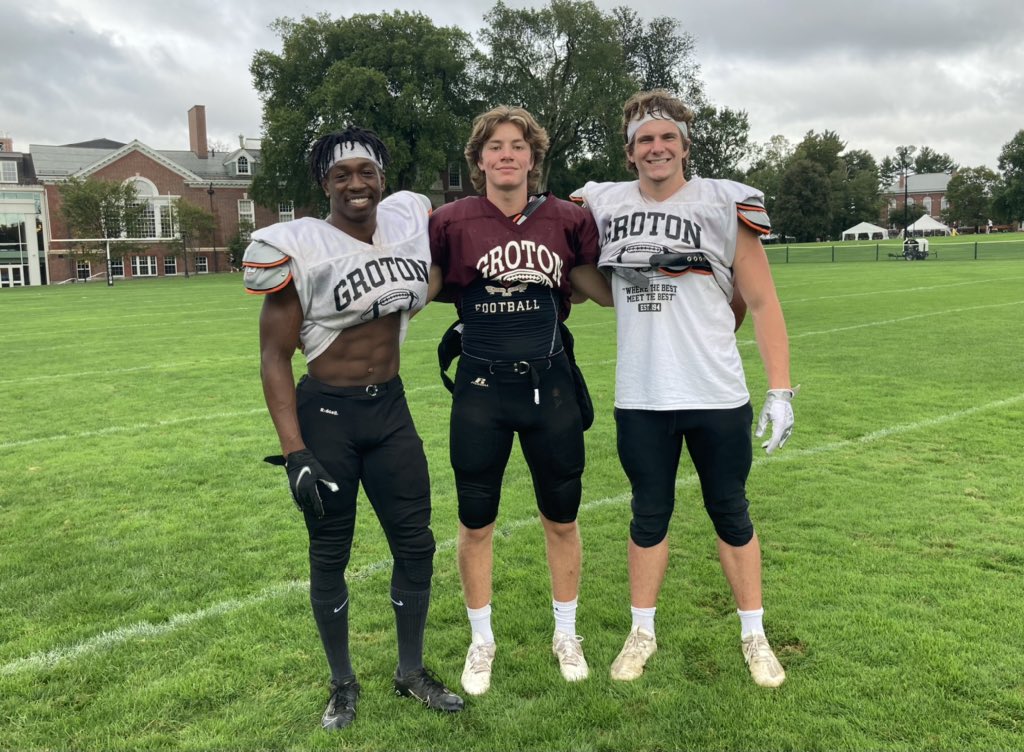 CoachLow (@coachlow21) on Twitter photo Zebra Football Captains, 2021.
Chris K., Patty E., Huck J.
Between the three of them, they wear 8 total uniforms—football, basketball, lacrosse, track.
<a href="/FootballGroton/">Groton Football</a>
<a href="/CoachFrancis31/">Harold Francis</a>
<a href="/ISLSPORTS/">The ISL</a> Zebra Football Captains, 2021.
Chris K., Patty E., Huck J.
Between the three of them, they wear 8 total uniforms—football, basketball, lacrosse, track.
<a href="/FootballGroton/">Groton Football</a>
<a href="/CoachFrancis31/">Harold Francis</a>
<a href="/ISLSPORTS/">The ISL</a>