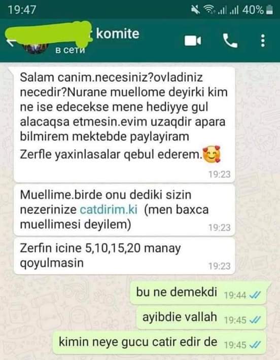 alijanabb's tweet photo. Buna görə Azərbaycanın təhsili yernən sürünür və inanın ki, müəllimə pul çatmadığına görə də, uşaqlara zəif qiymət yazmağa başlayırlar. Tüpürəsən Azərbaycanın təhsil sisteminə. https://t.co/pDI5SEUwLx