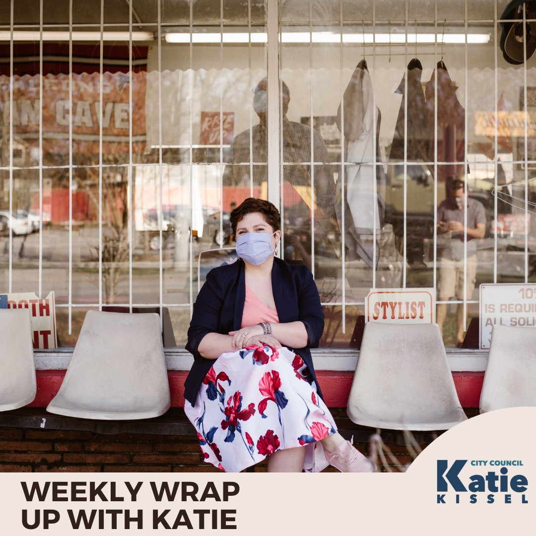 Katie4Atl's tweet photo. Weekly Roundup with Katie! 

Hope to see y'all this weekend at the #EAVSTRUT!

#Katie4ATL
#Katie4District5
#BuildingAtlantaTogether
#AuthenticityMatters
#AuthenticCandidate
#ImWithKatie4ATL
#PublicService https://t.co/4mvlfra5KL