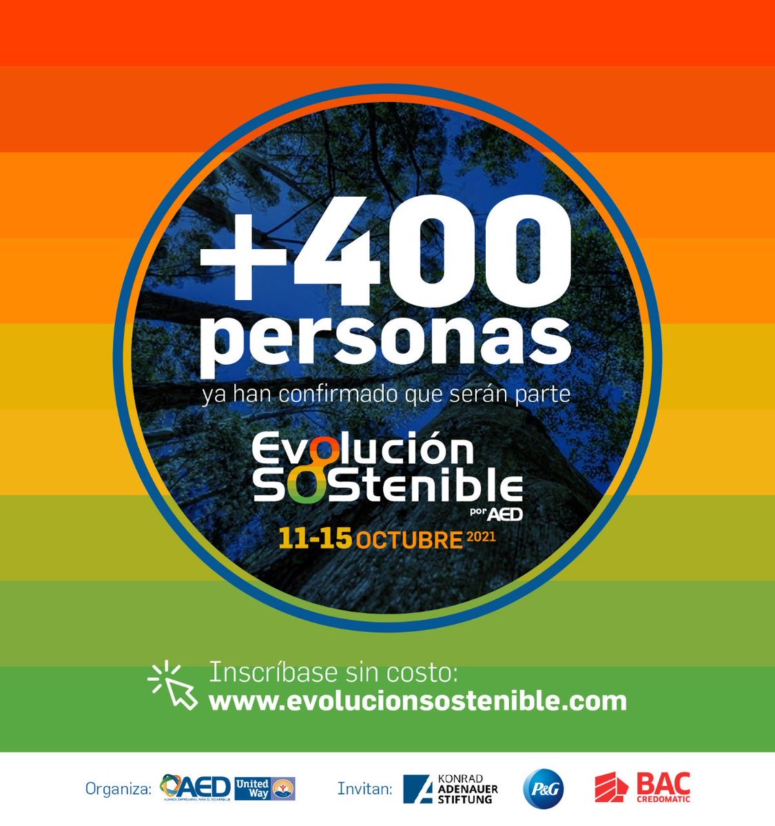 Felices con 400+ participantes ya inscritos a Evolución SOStenible y contando. No se lo pierdan. evolucionsostenible.com