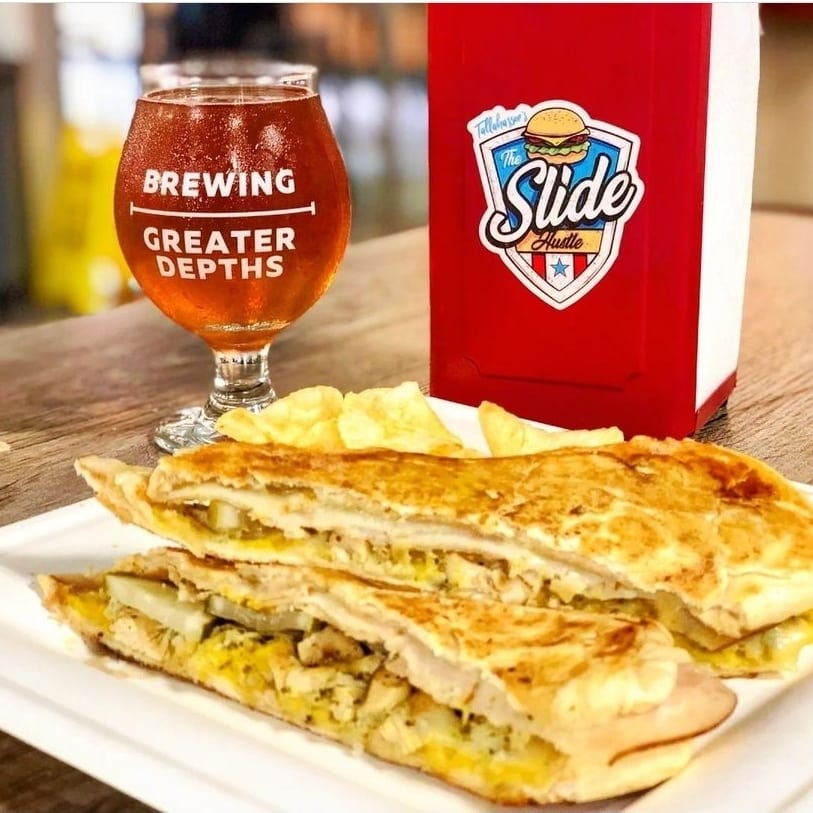 The Old G.OA.T. is back at @deepbrew this weekend - Deep's "Chamber Goat Coffee Blonde" made with @luckygoatcoffee - and we are pairing it with the NEW G.O.A.T. of our menu: Our Mojo Chicken &amp; Turkey Cuban.

You know where to find us ... 😎

(But just in case you don't 😆👇)

(1)