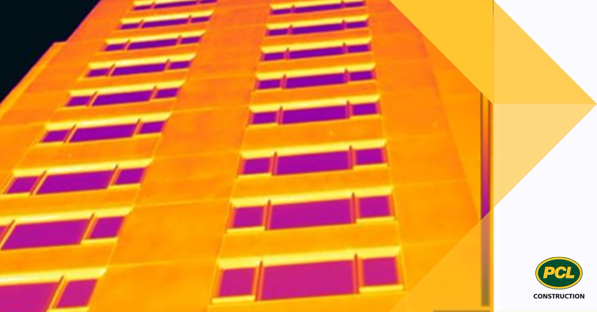 PCLConstruction's tweet image. The Ken Soble Tower sets an example for tower retrofits and high-performing building envelopes, as shown in this infrared image of the thermal bridge free construction and air-tight building envelope. Stay tuned to learn more about Passive House envelope principles!
#PCLToronto