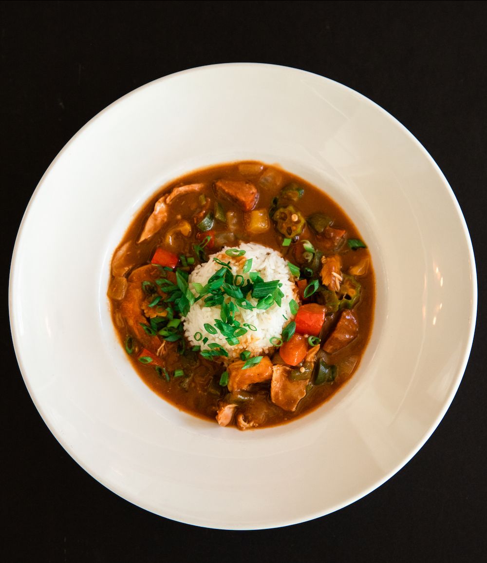 riversideleland's tweet photo. Friday night special: New Orleans Style Gumbo

Shrimp, chicken, andouille with peppers, okra, onion, and lobster stock served over rice. #riversideinn #lelandmi https://t.co/4FcFU3e39f