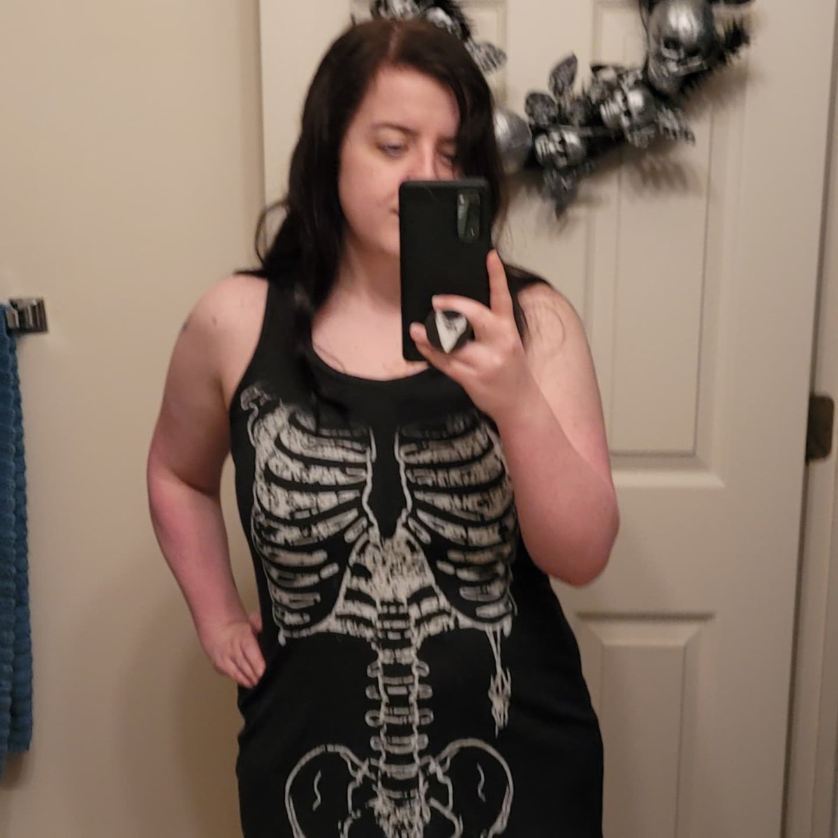 In LOVE with my new dress from <a href="/Mort3mer/">🖤Mortemer🖤</a> . Go support this fabulously spooky one woman show! Soft fabric, accurate sizing, cute af designs. What's not to love?!