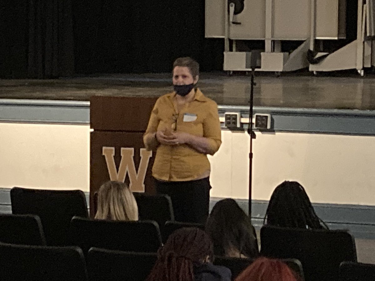 A great big thank you to Christine Kerollis Dare for sharing your story…your journey … with our AVID elective students ❤️. You exemplified true resiliency for them!￼ #GoFurtherWithAVID