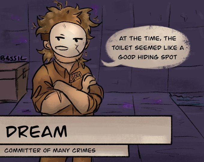 Prison lore except it's a reality tv show and they're doing the thing 

#dreamfanart #quackityfanart #awesamdudefanart 