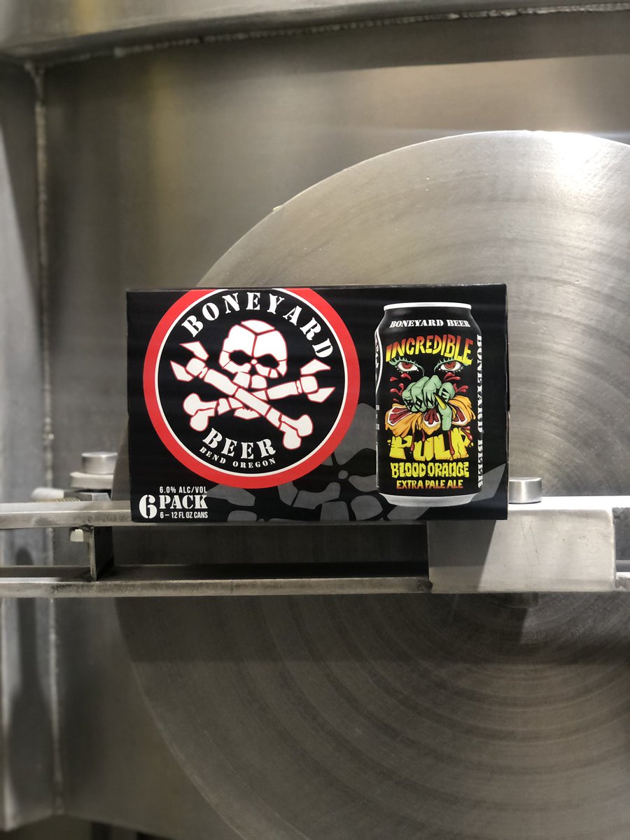 BoneyardBeer's tweet photo. Keep your eyes out for Anna Duvall’s NEW INCREDIBLE PULP artwork rolling out in 6-packs and on draft handles wherever you find Boneyard Beer! #letitbeknown #boneyardbeer #incrediblepulp https://t.co/eUvNuAlBxK