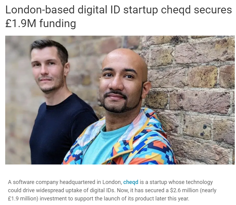 DreadBong0's tweet photo. $CHEQ Secures $2.6m in Funding 🔥

https://t.co/6CIXyidgxJ

✅ "They have secured a $2.6m investment to support the launch of its product later this year"

✅ "Investment round was led by Outlier Ventures, Evernym, TitanBlock, Torque, 3GR &amp; a consortium of private investors" https://t.co/XXGOeaUFgz