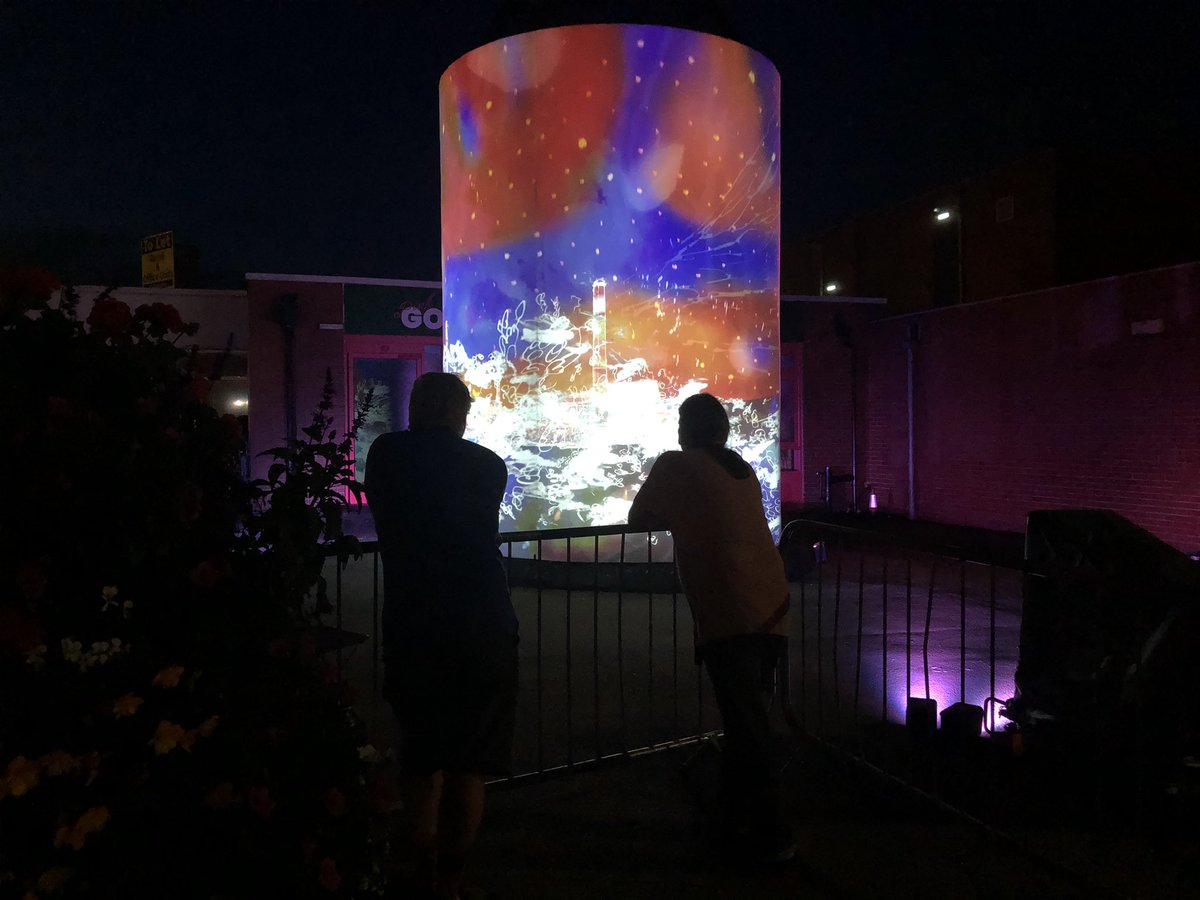 32nddanceparty's tweet photo. Brilliant to see the hard work of local communities, artists &amp; colleagues come to fruition. The projections were beautiful, hypnotic, layered &amp; drew Clay Cross past &amp; future. This was true ‘quality’; bring on the next events @JunctionArtsUK #thisgirlcodes &amp; #bolsoverlanterns https://t.co/Clr0Y70RvB
