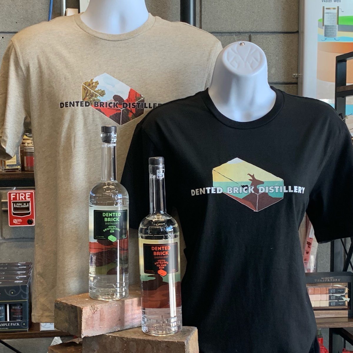 DentedBrick's tweet photo. Now you and your bestie can wear matching outfits! And by "bestie", we mean a bottle of one of our premium line spirits (of course). 😉 Come in to our retail shop and check out our new Bottle Art Tees.
#buylocal #dentedbrick #dentedbrickdistillery #utahsown https://t.co/96Zodu74xu