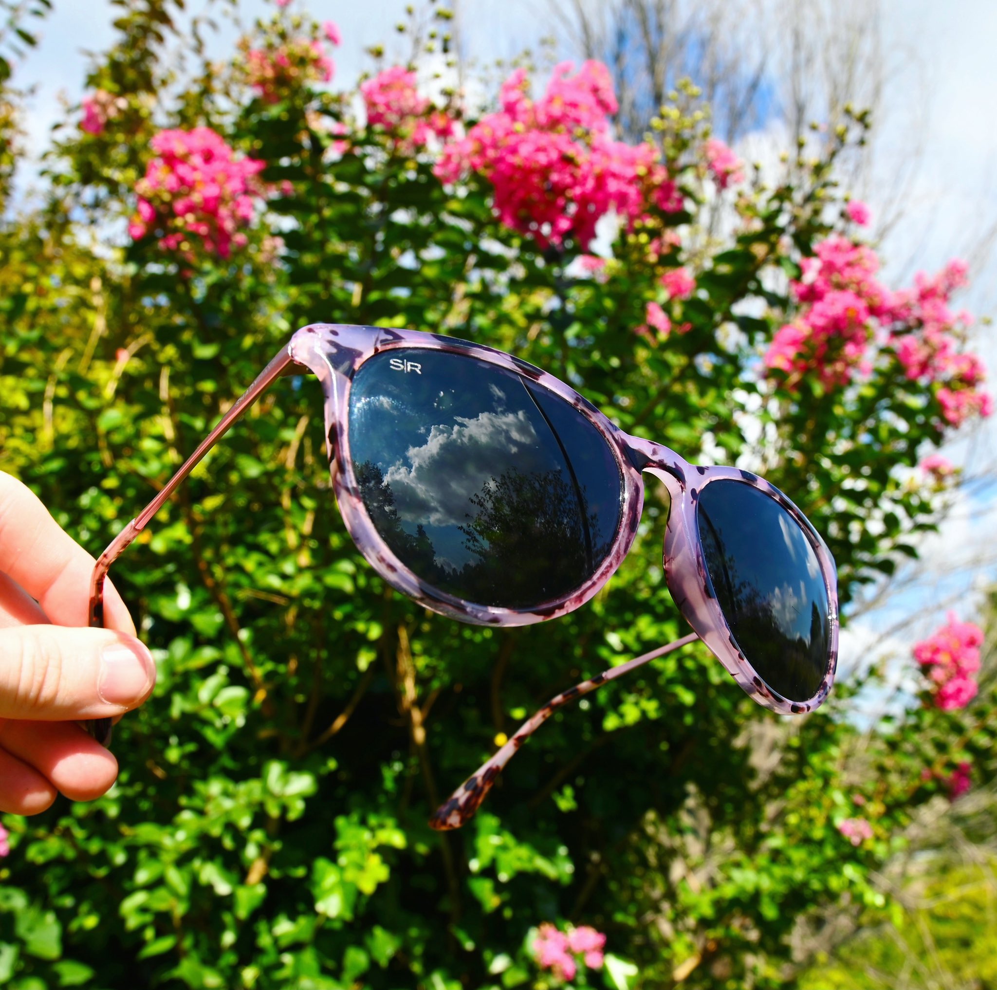 Pink tortoise sunglasses cheap