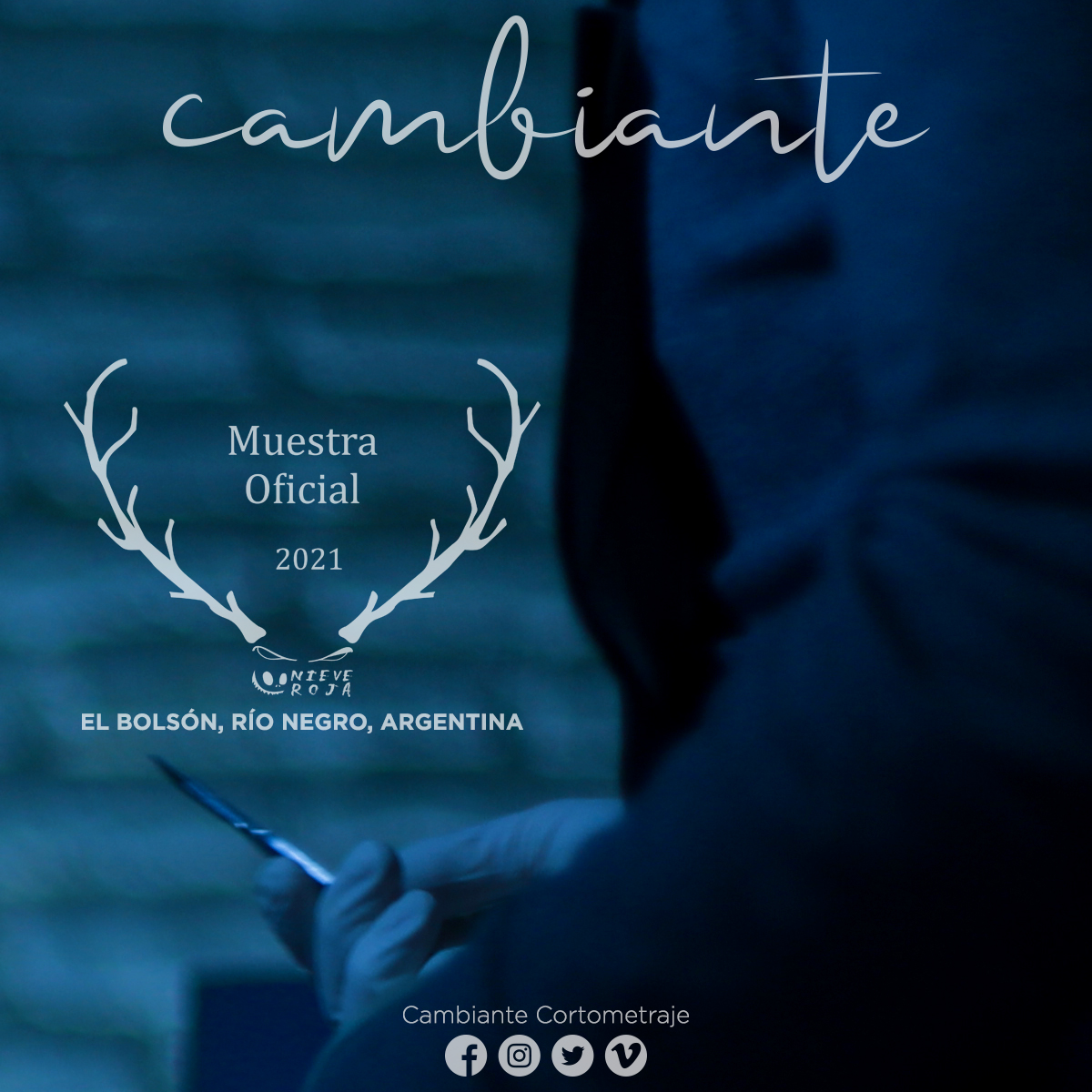 🇦🇷✨🎬
La Tercera edición de Nieve Roja ha seleccionado a Cambiante para ser parte de la Muestra Latinoamericana...

¡Rumbo a la Patagonia Argentina!

#NieveRoja #CambianteCortometraje #Cambiante #ROTMovieMakers