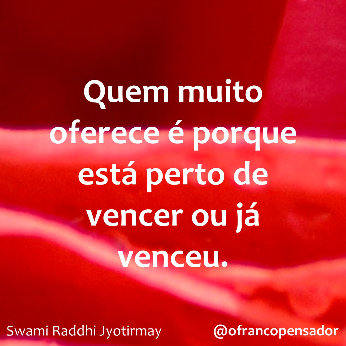 ofrancopensador's tweet photo. Quem muito oferece é porque está perto de vencer ou já venceu.

#suspeito #oferecer #vencer #vencimento #expiração #esmola #livramento #bomba #ofrancopensador #bomdiacomcarinho #frases #meentrego #pensadorsincero #poetizandoavida #tempoaotempo #viagemnaviagem https://t.co/yLoEeHdzUt