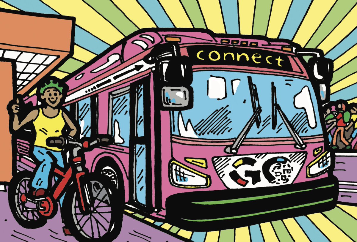 ConnectGO_'s tweet photo. ConnectGO x @ElMuseoLatino Artist Spotlight: Bart Vargas ✨

Bart envisions the future of our region as diverse and full of bright, positive energy, while also being pedestrian friendly, bicycle friendly, and with an efficient public transportation system.

🎨: @BARTVARGAS https://t.co/AhGH8iRsuI