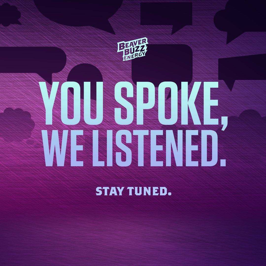 BeaverBuzzNRG's tweet photo. Stay tuned, Buzz Nation๐ #BeaverBuzz #CanadasEnergyDrink https://t.co/WKcLU9ZS5s