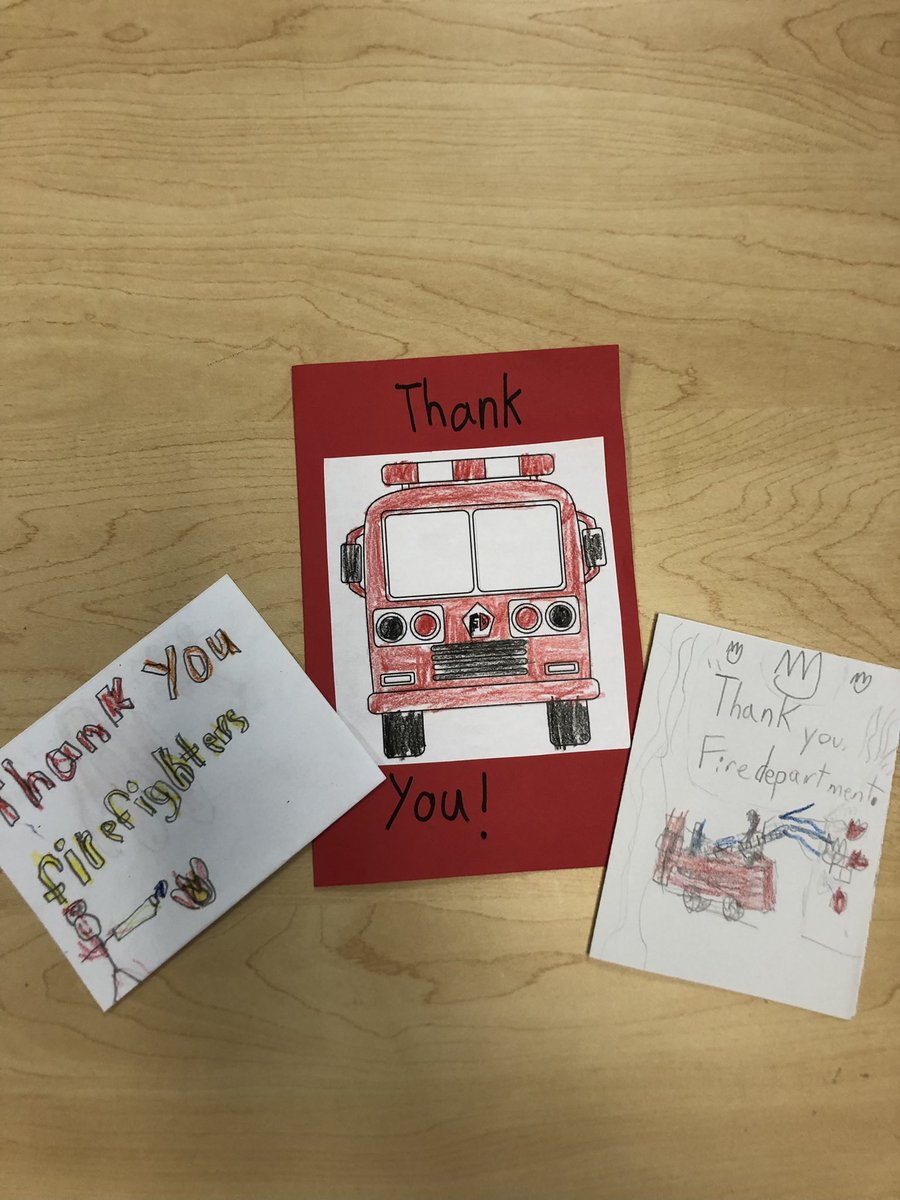K-2 Ss <a href="/MarvinESNC/">Marvin Elementary School</a> showed some appreciation for our local firefighters by making cards, posters, and writing letters.  We’re thankful for all of our community helpers! <a href="/JaredWorthingt1/">Jared Worthington</a> <a href="/UCPSNC/">Union County Public Schools</a> <a href="/AGHoulihan/">Andrew G. Houlihan</a>