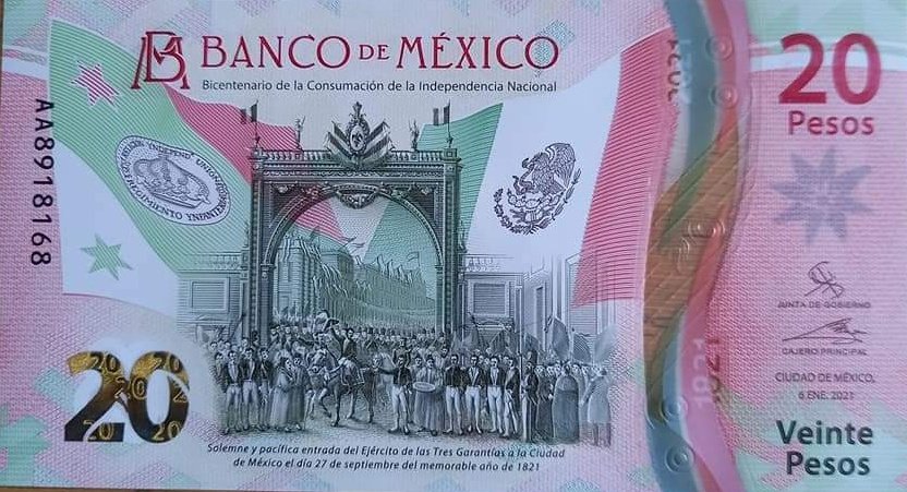 pedronunez1976's tweet image. El nuevo billete de $20 MXN reivindica al otro padre de la patria mexicana, Agustín Cosme Damian de Iturbide y Arámburu
Es el personaje que levanta el sombrero a la entrada del Ejército Trigarante a la Ciudad de México, en septiembre de 1821
Por fin a la luz de la historia