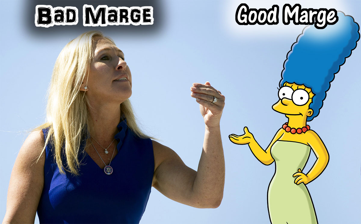 gary_kline's tweet photo. @KylaInTheBurgh Here's an easy image for the uneducated and ignorant to tell Marge Greene apart from the others.
#MarjorieTaylorGreene #GreeneResign https://t.co/41zLpbuhOV