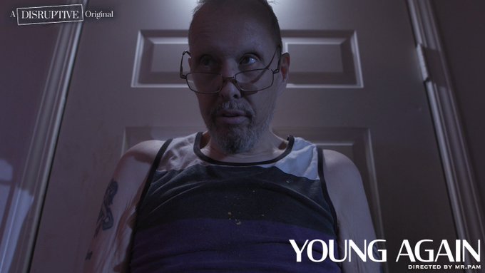 3 pic. Omg guess what? My first film with newly launched @FilmsDisruptive premieres TODAY! ‘Young Again’