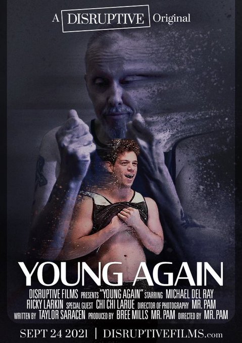 1 pic. Omg guess what? My first film with newly launched @FilmsDisruptive premieres TODAY! ‘Young Again’