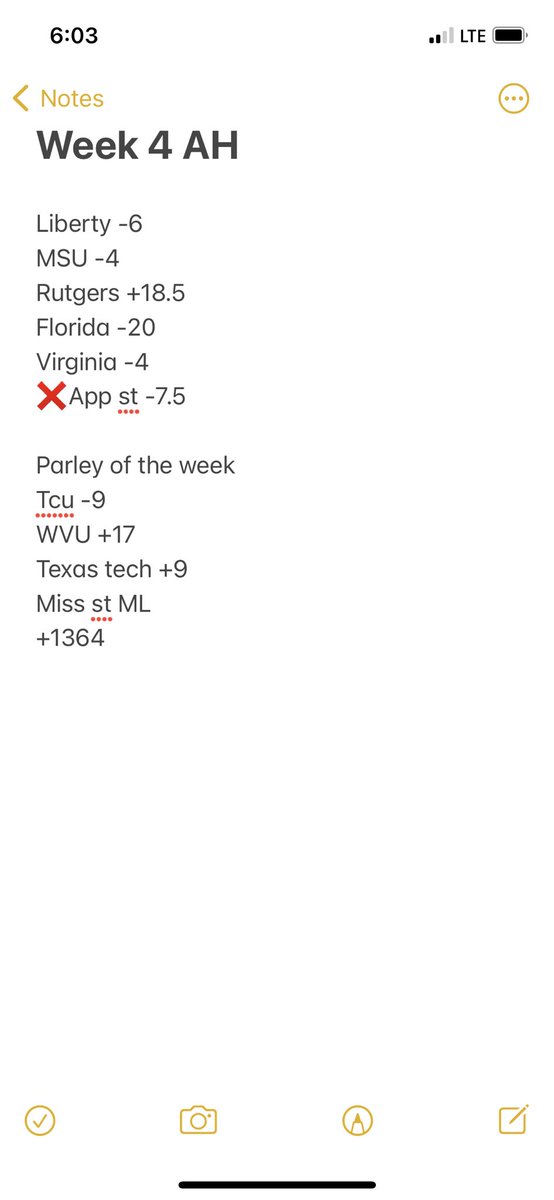 2horrsanda3rd's tweet photo. AH card so far for week 4 https://t.co/SBts6DYh0b