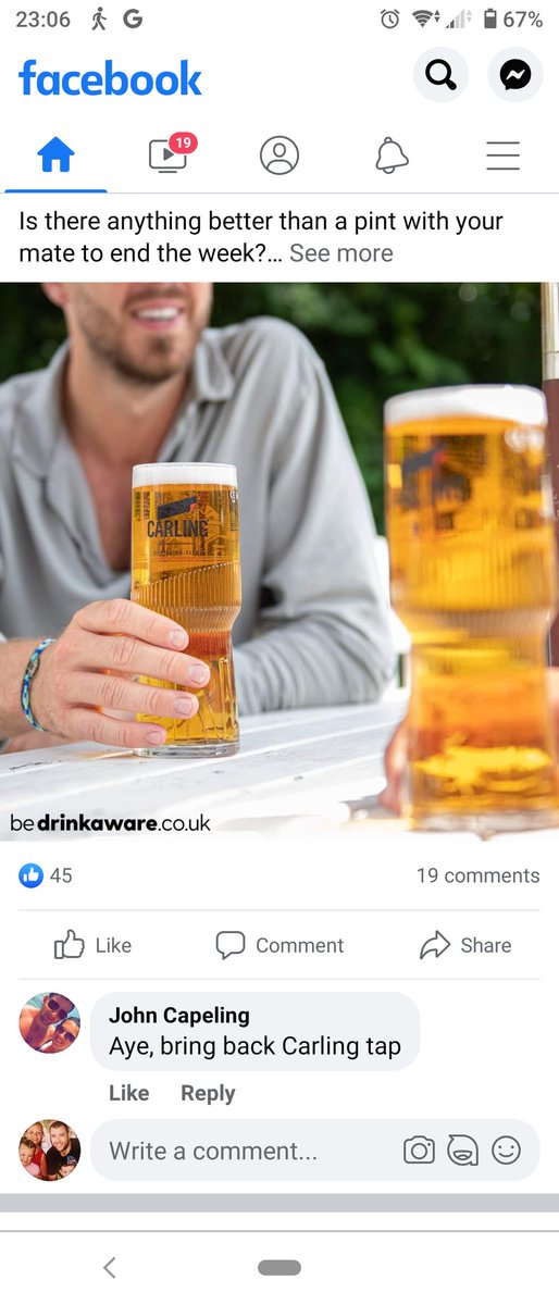 Miller160987's tweet photo. @JohnCapeling @ladbible Asking for free carling is worse than buying it 🤮 🤮 🤮 https://t.co/vxjqEWryTt