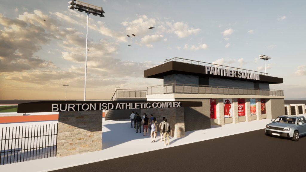 BurtonIsd's tweet photo. Panther Stadium is 50-60 years old. It lacks seating, restrooms, &amp; concession space; on top of ongoing plumbing &amp; drainage issues &amp; limited ADA accessibility. If the bond is approved by voters, Burton ISD will be able to build a new stadium that will accommodate everyone. https://t.co/ZXYkBkrJ3i